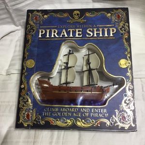 Pirate Ship book, description and inner workings exposed as you turn pages